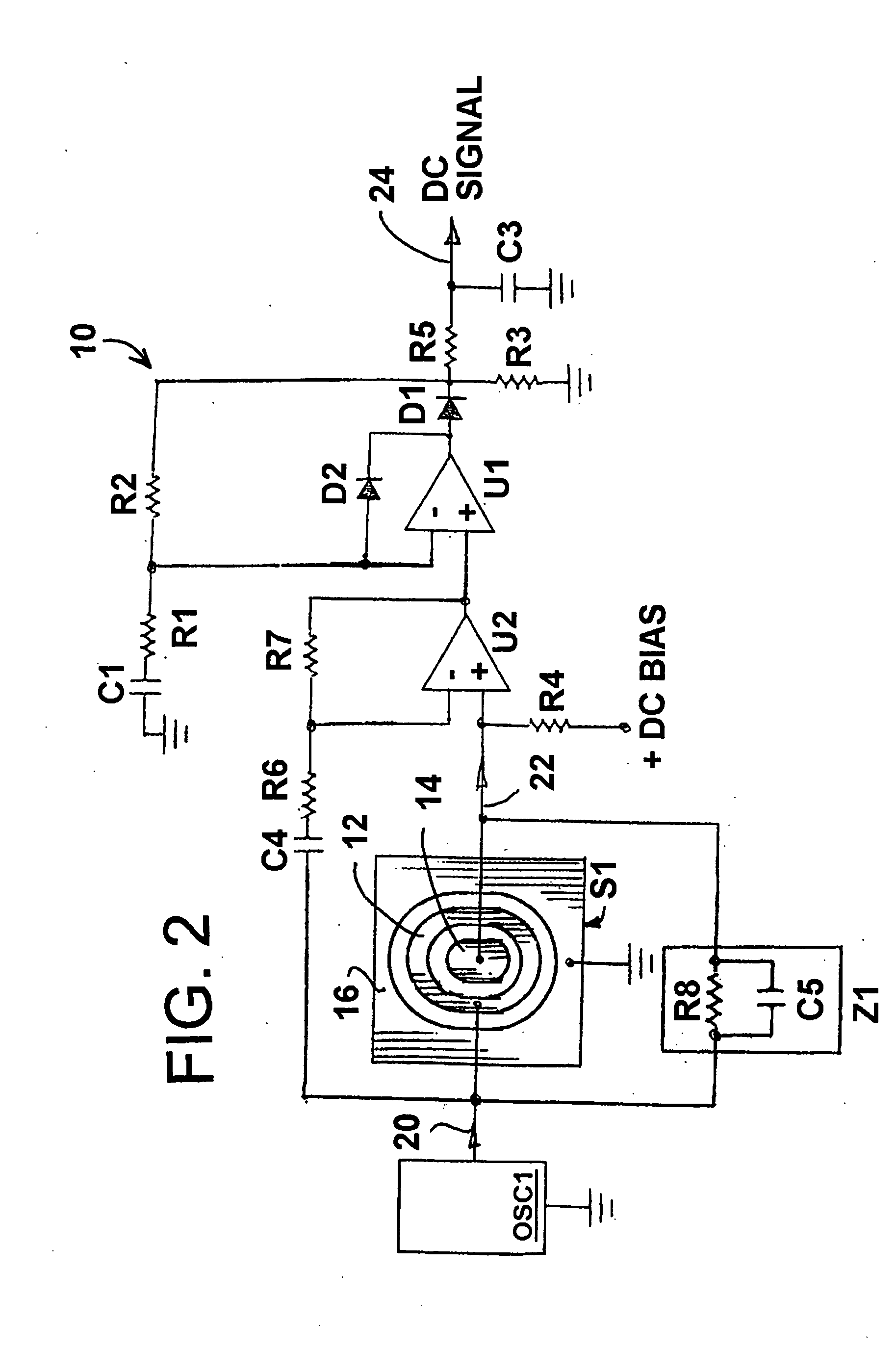 Capacitive moisture sensor