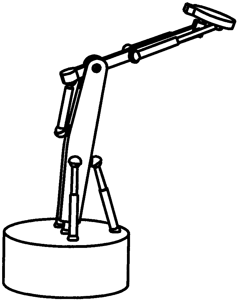 Six-mobility spraying mechanical arm