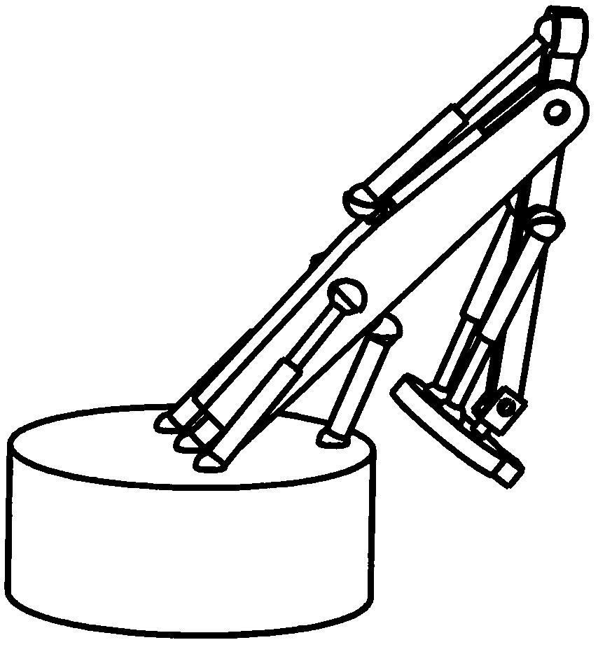 Six-mobility spraying mechanical arm