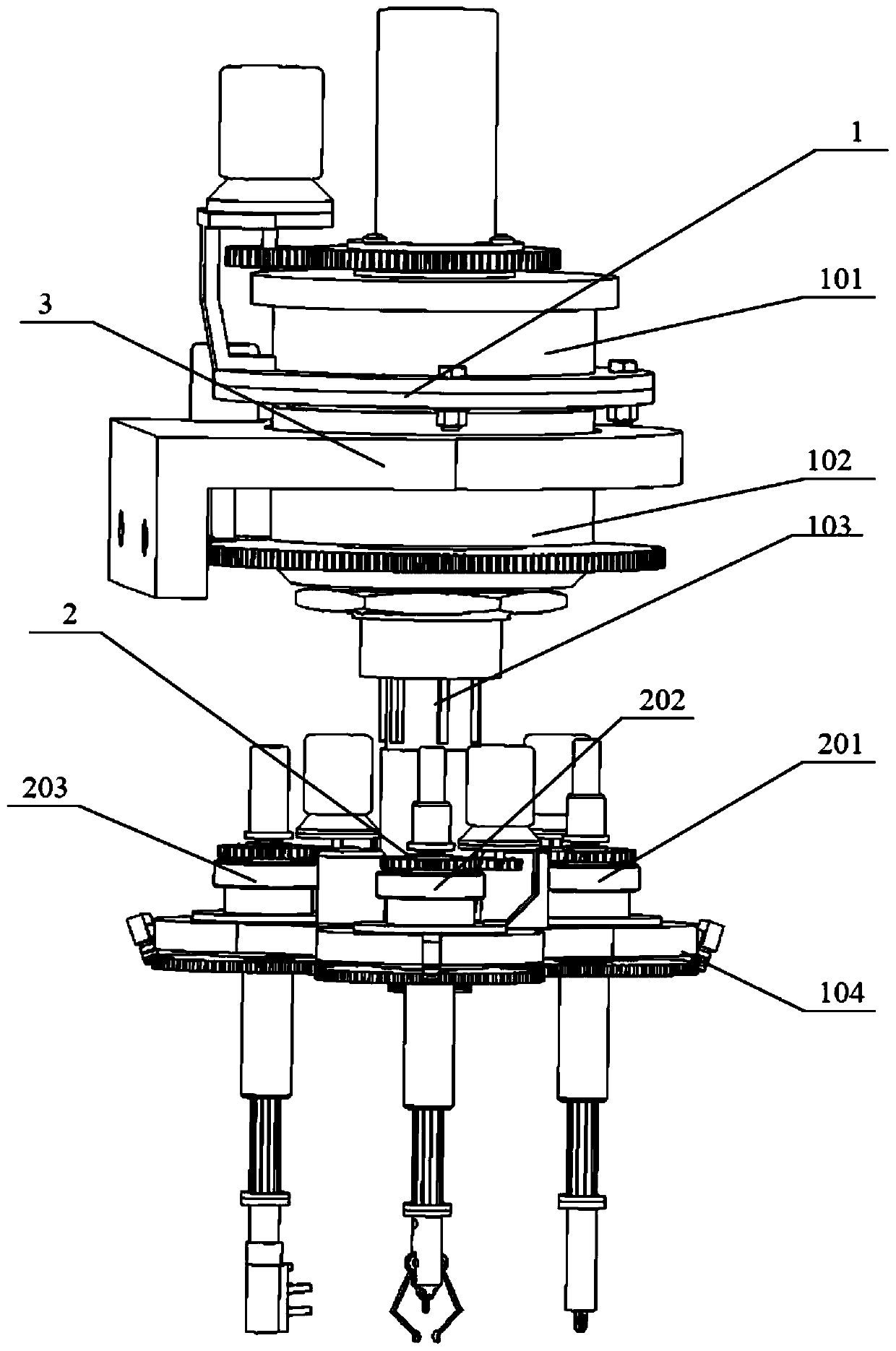 Bunched cable manufacturing multi-function intelligent manipulator and automatic cabling system thereof