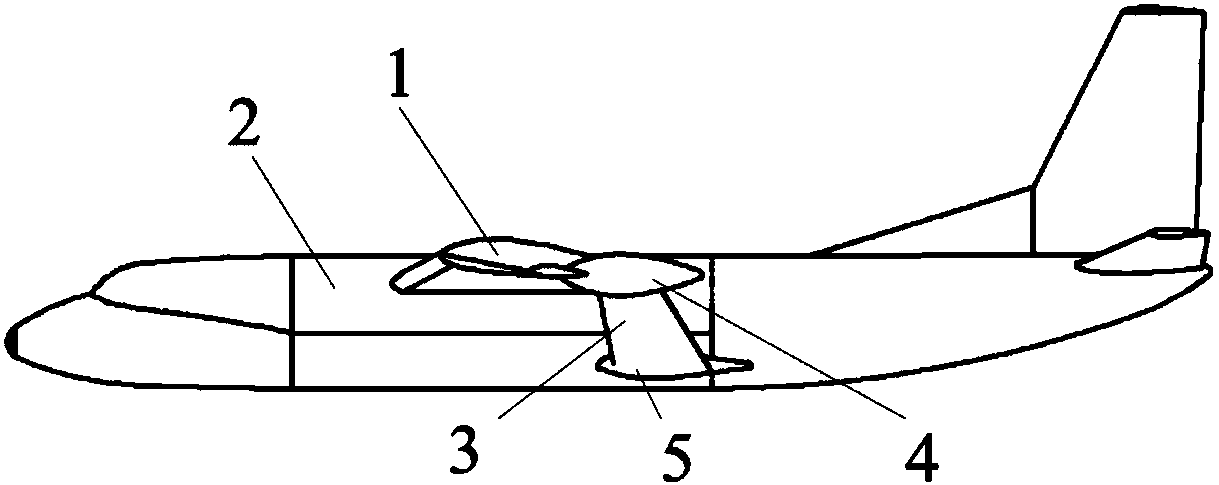 An aircraft aerodynamic layout using trailing edge support wings