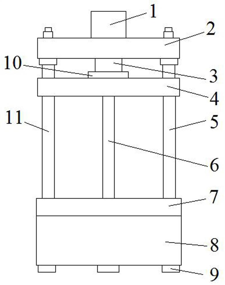 Three-beam three-column diagonal press machine