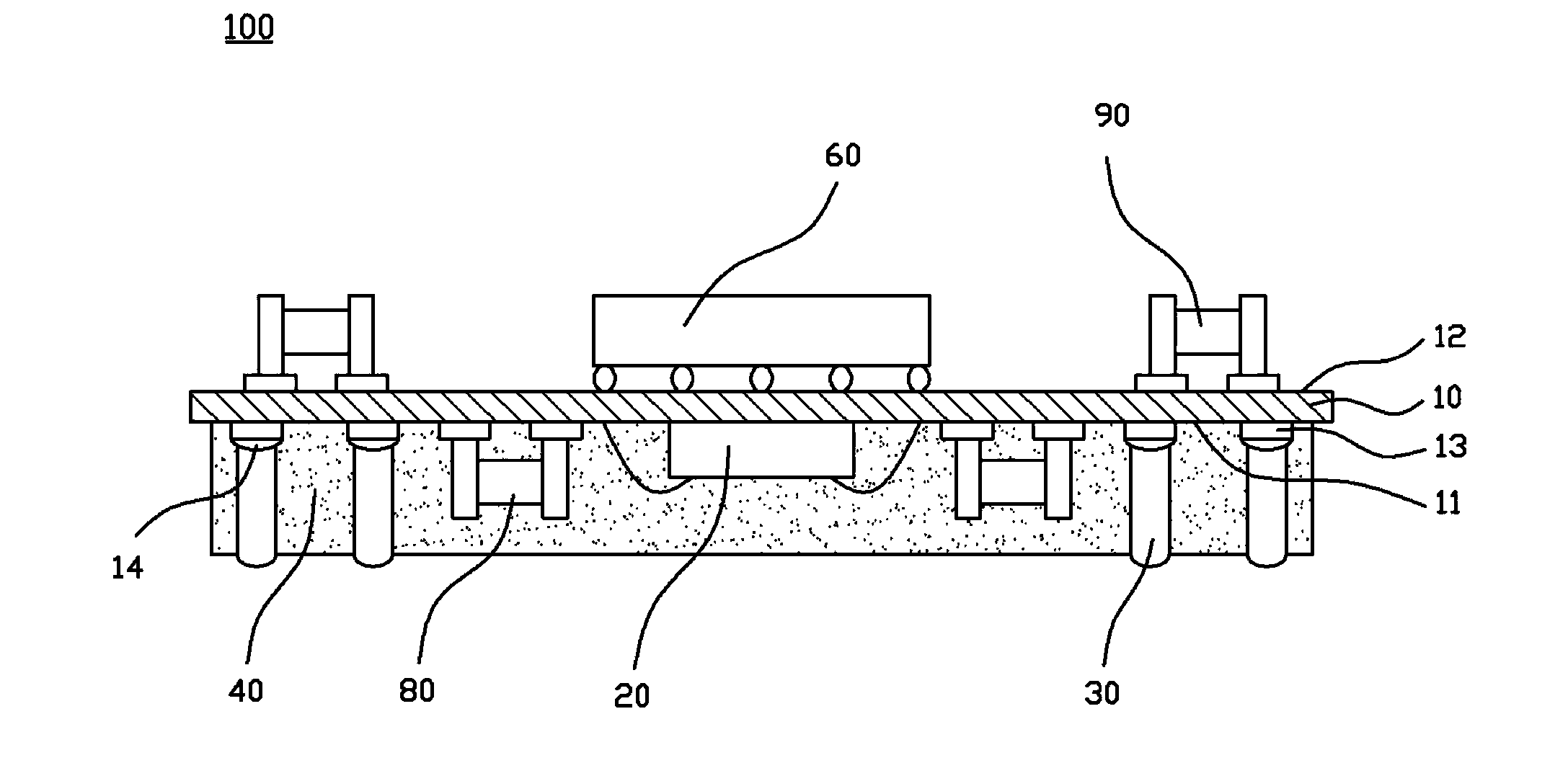 Semiconductor packaging structure