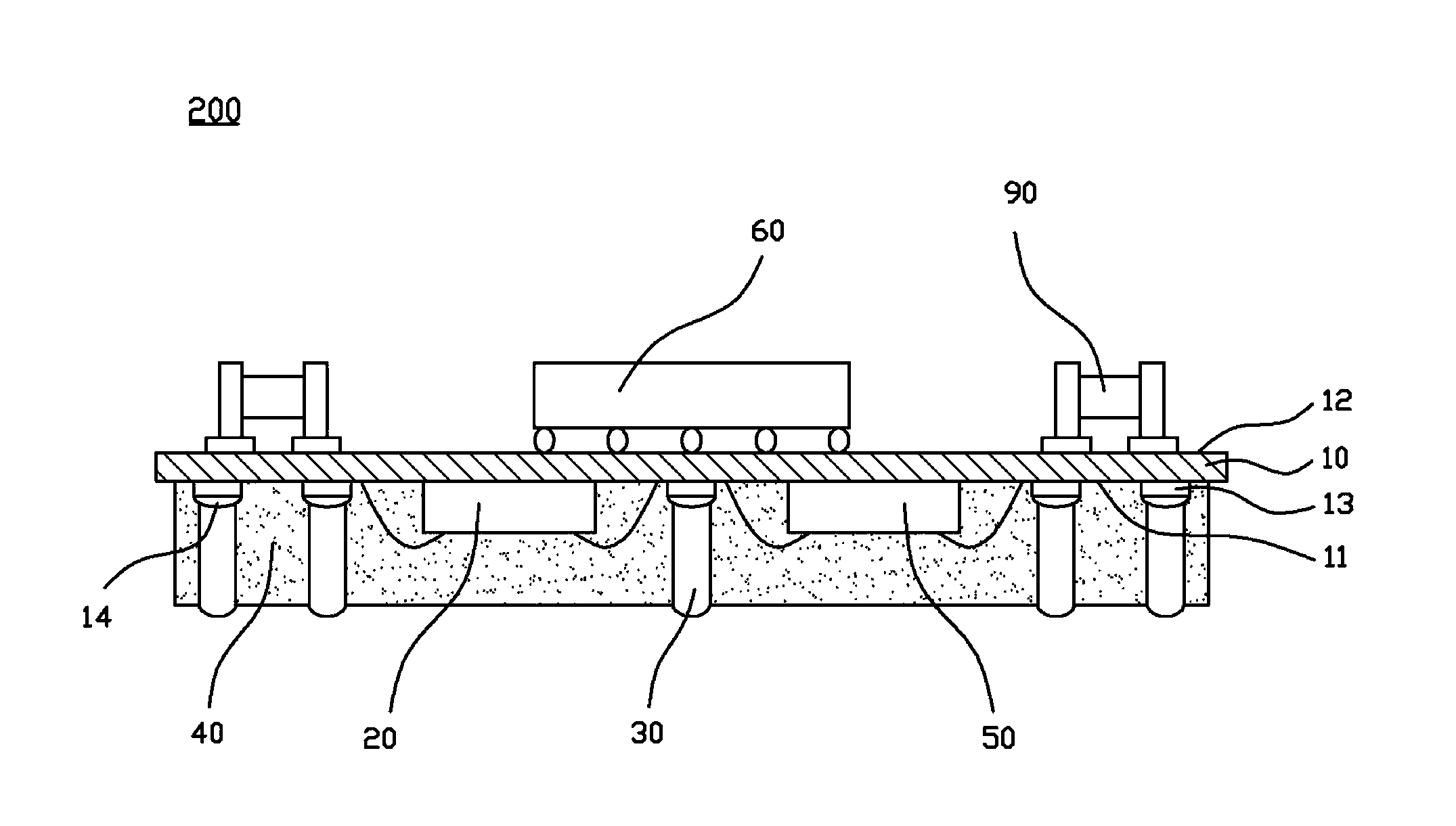 Semiconductor packaging structure