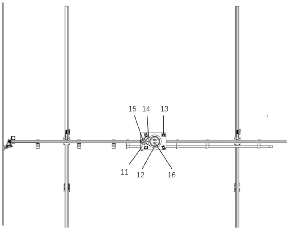 Intelligent sky rail system applied to walking protection of foot type robot