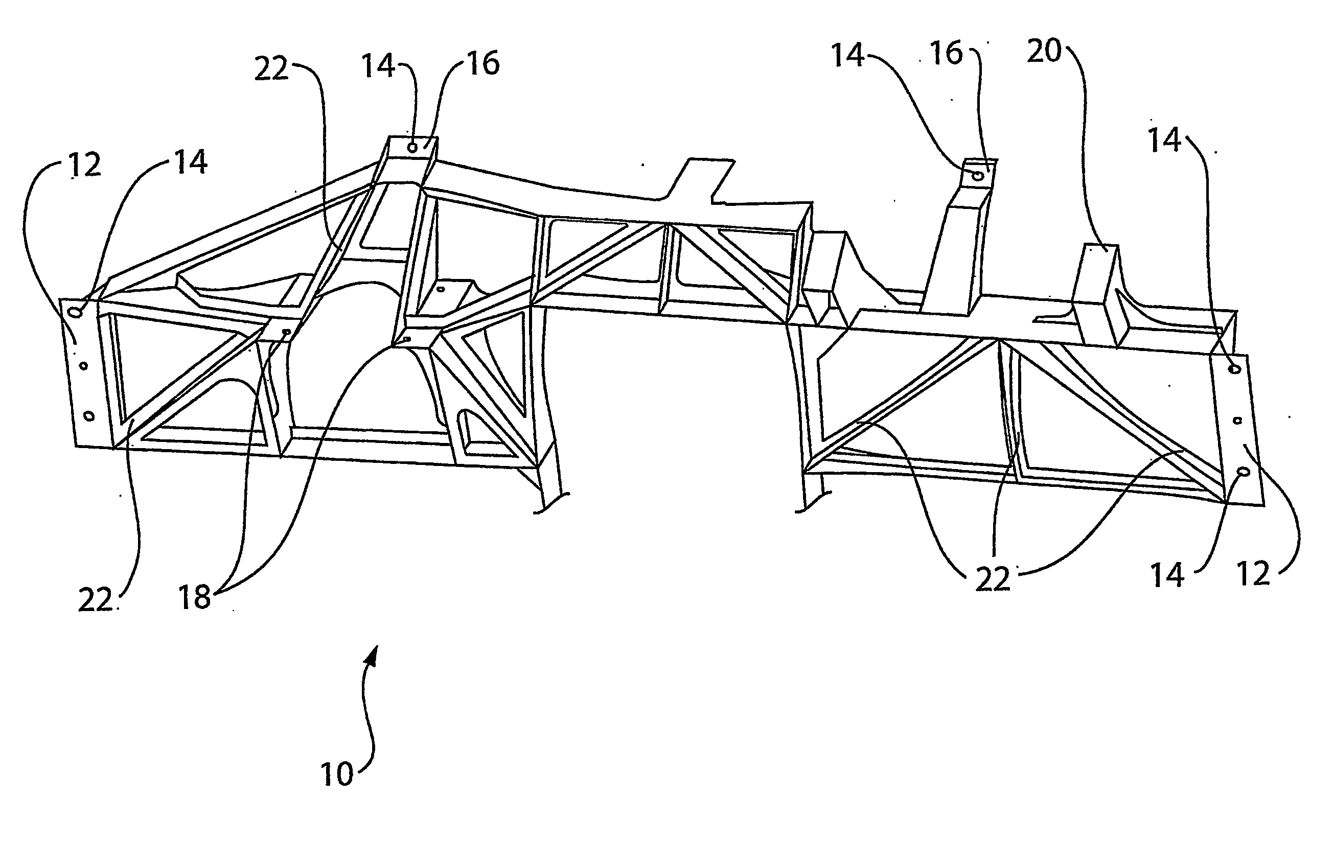 Instrument panel rib structure