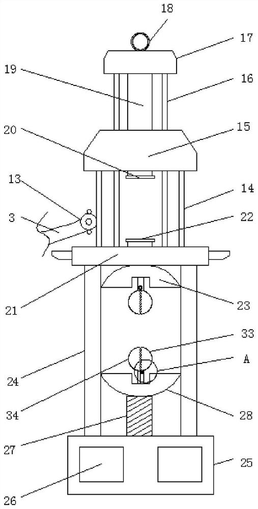 Tensile stress detection device for steel wire machining