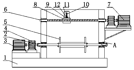 A winding device for an electromagnetic wire
