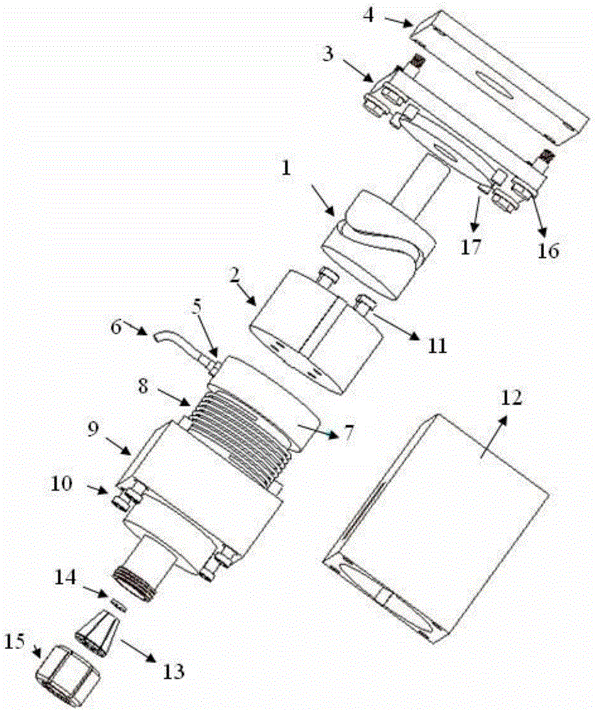 Vibration movement device for main shaft of numerical control electrochemical machining machine tool