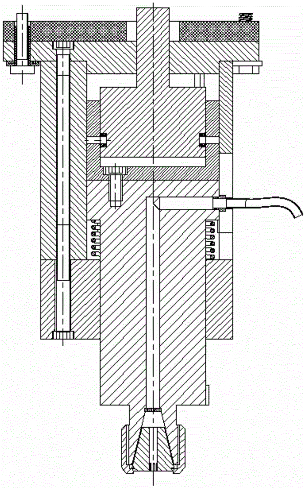 Vibration movement device for main shaft of numerical control electrochemical machining machine tool