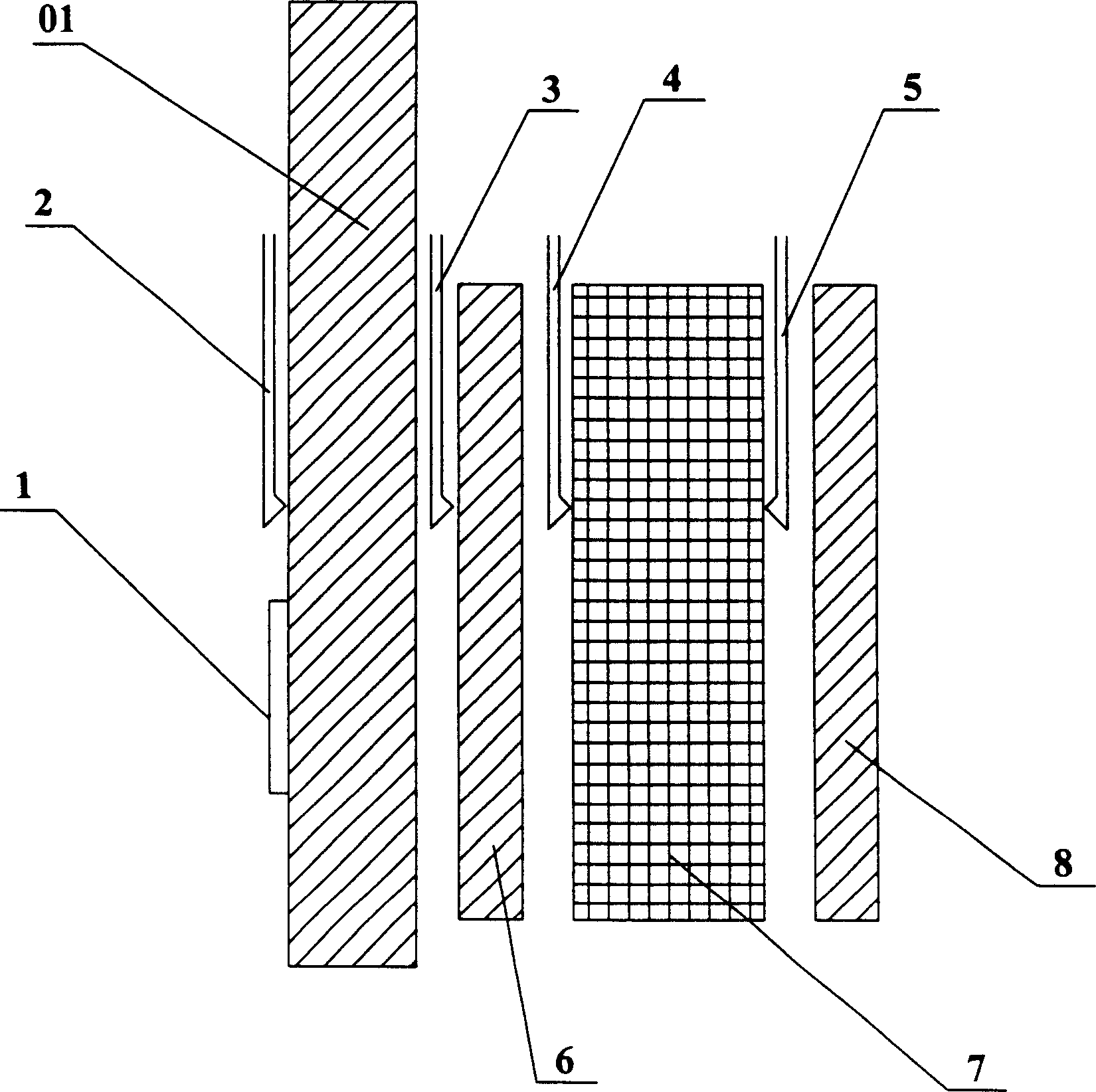 In site detecting method for building wall heat transfer coefficient