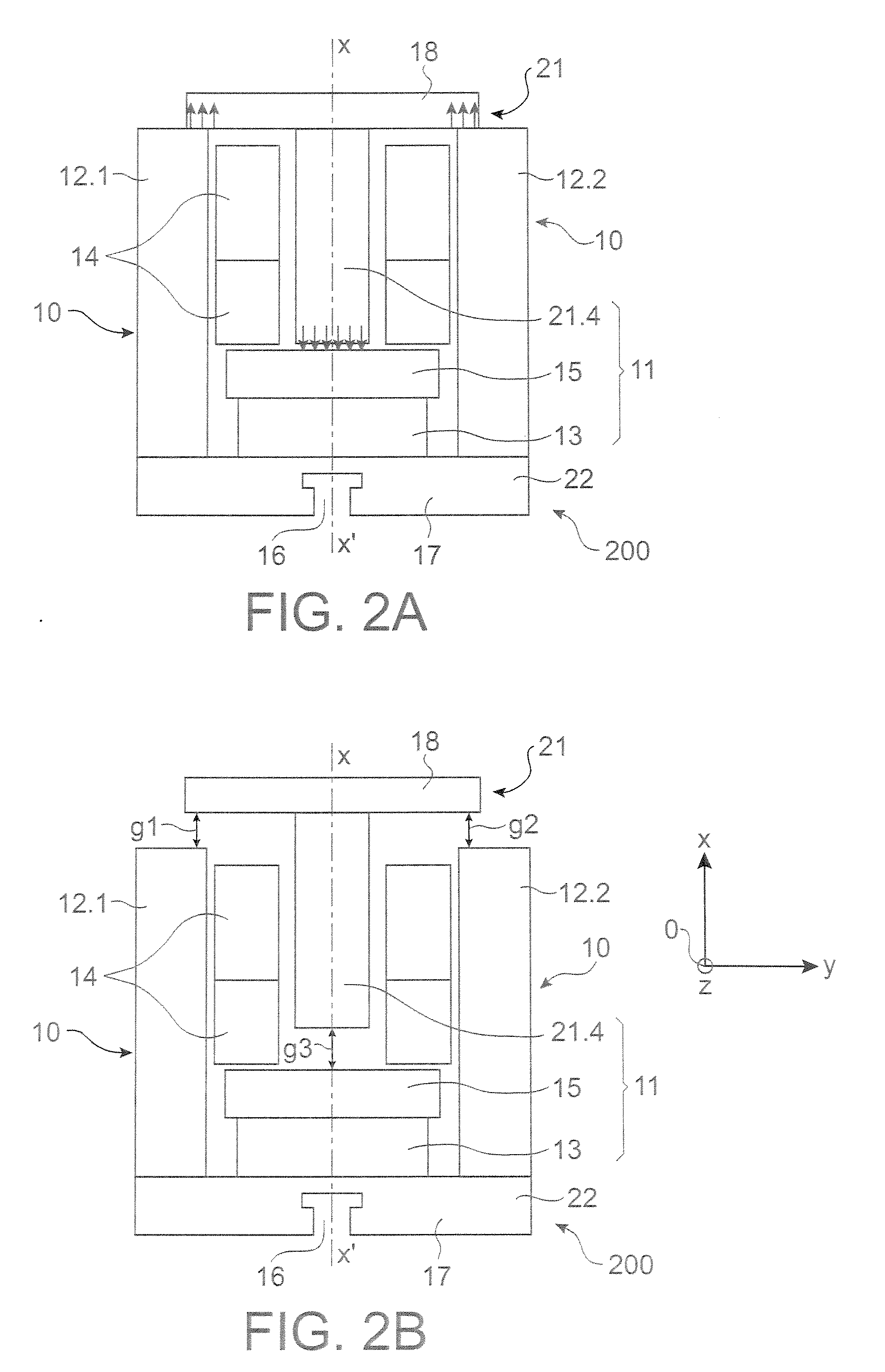 Permanent-magnet magnetic actuator of reduced volume