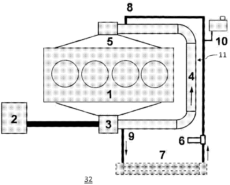 Charge air cooling device for a combustion engine