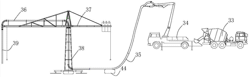 Basement retaining wall constructed in no-fertilizer tank mode