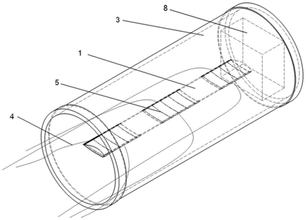 Aerodynamic electromagnetic simulation test device