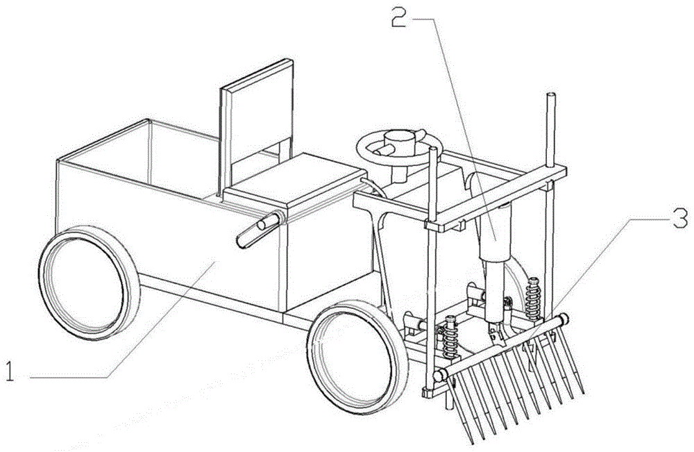 Agricultural motorized extractor of bergamot yam