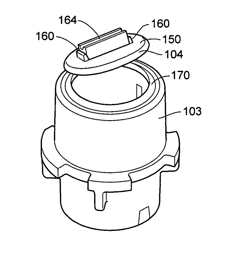 Valve door having a force directing component and retractable instruments comprising same
