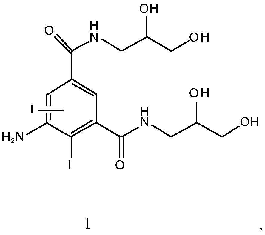 Synthetic method of iohexol impurity F and application thereof in synthesis of iohexol impurity G, impurity H and impurity M