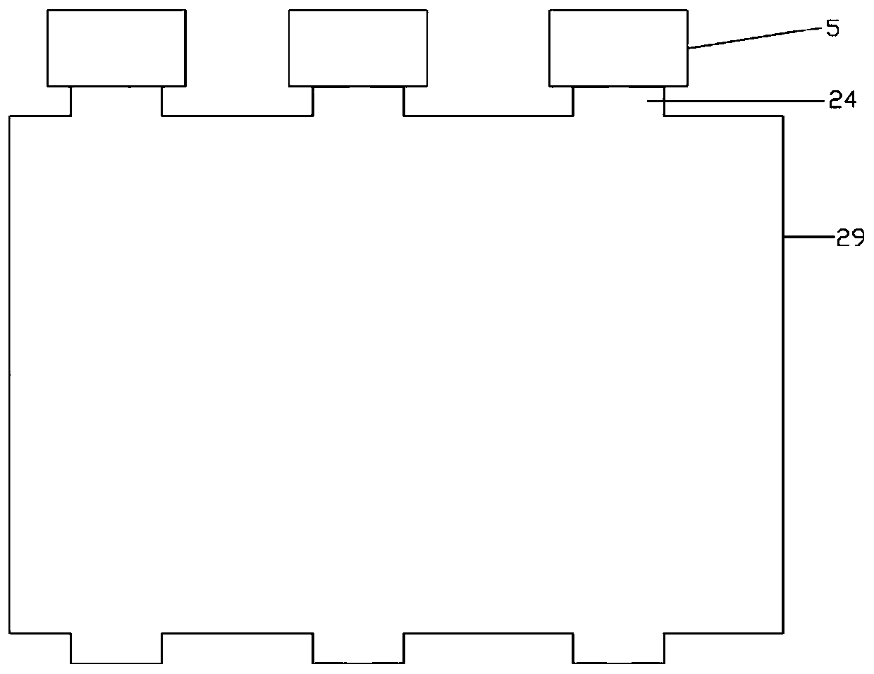 Waste gas desulfurization and denitrification treatment device