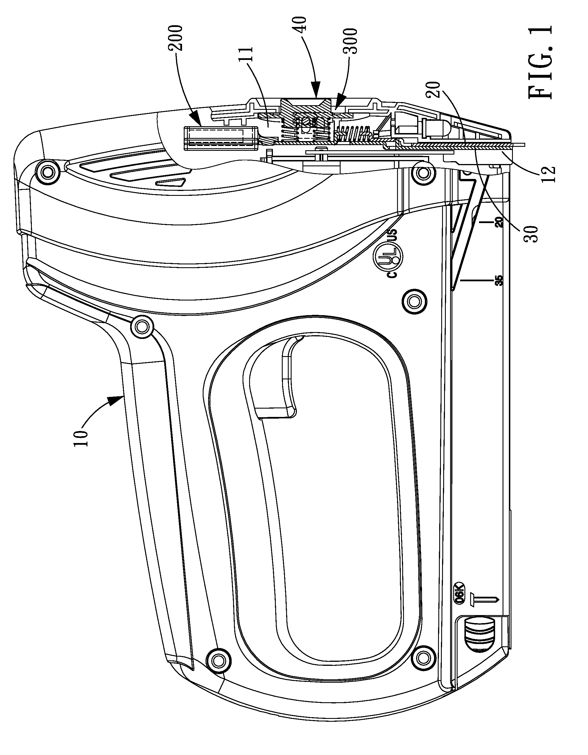 Staple Gun with a Safety Device and Its Safety Device