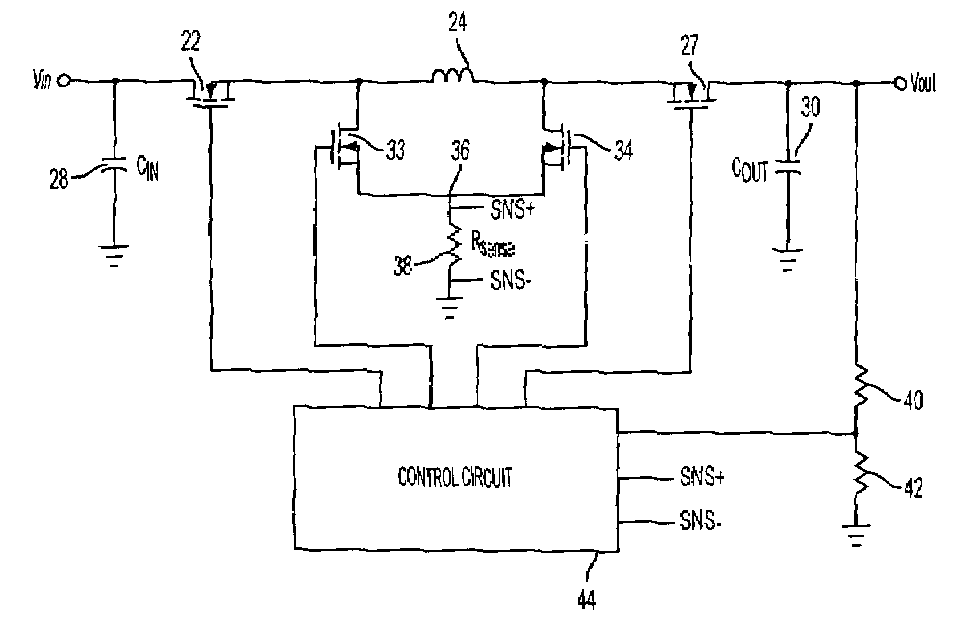 Current-mode control for switched step up-step down regulators