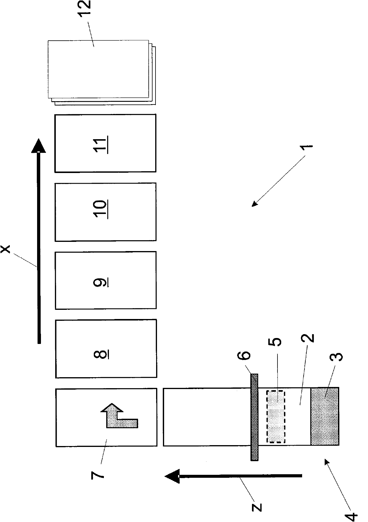 Apparatus and method for producing sacks which comprise woven fabrics made from stretched small plastic tapes