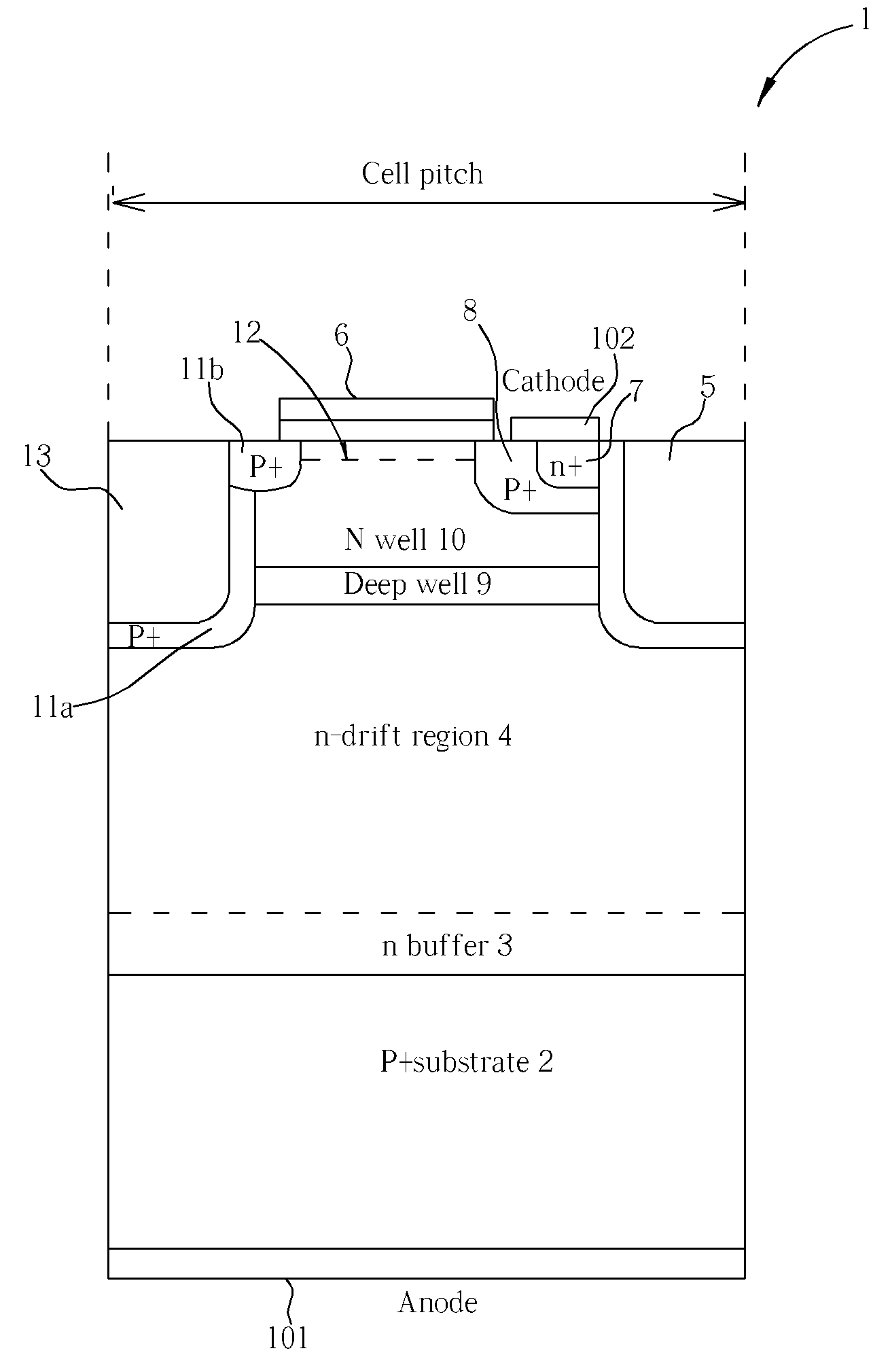 Insulated gate bipolar transistor device comprising a depletion-mode MOSFET