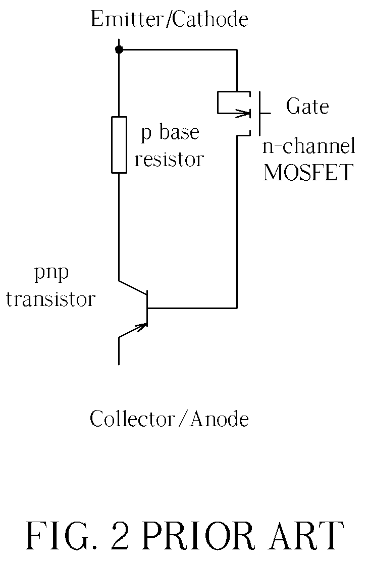 Insulated gate bipolar transistor device comprising a depletion-mode MOSFET
