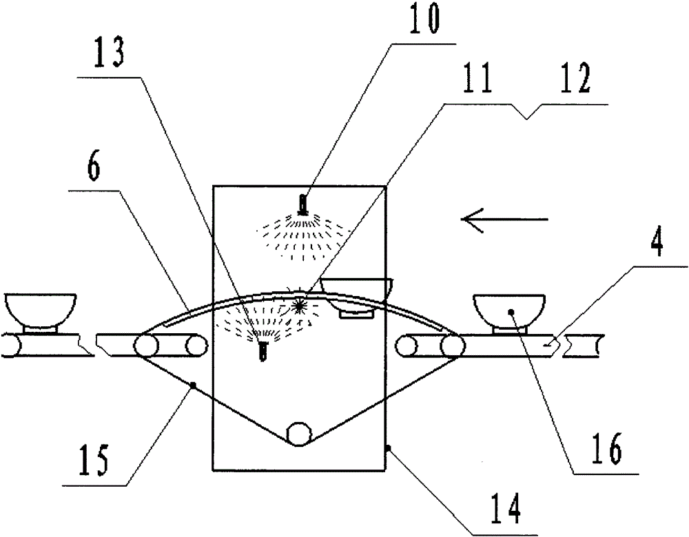 Ceramic production spray cleaning device