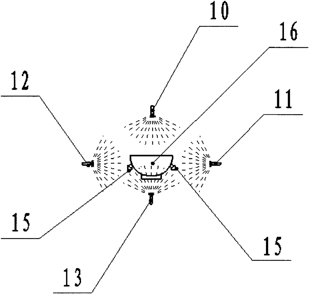 Ceramic production spray cleaning device