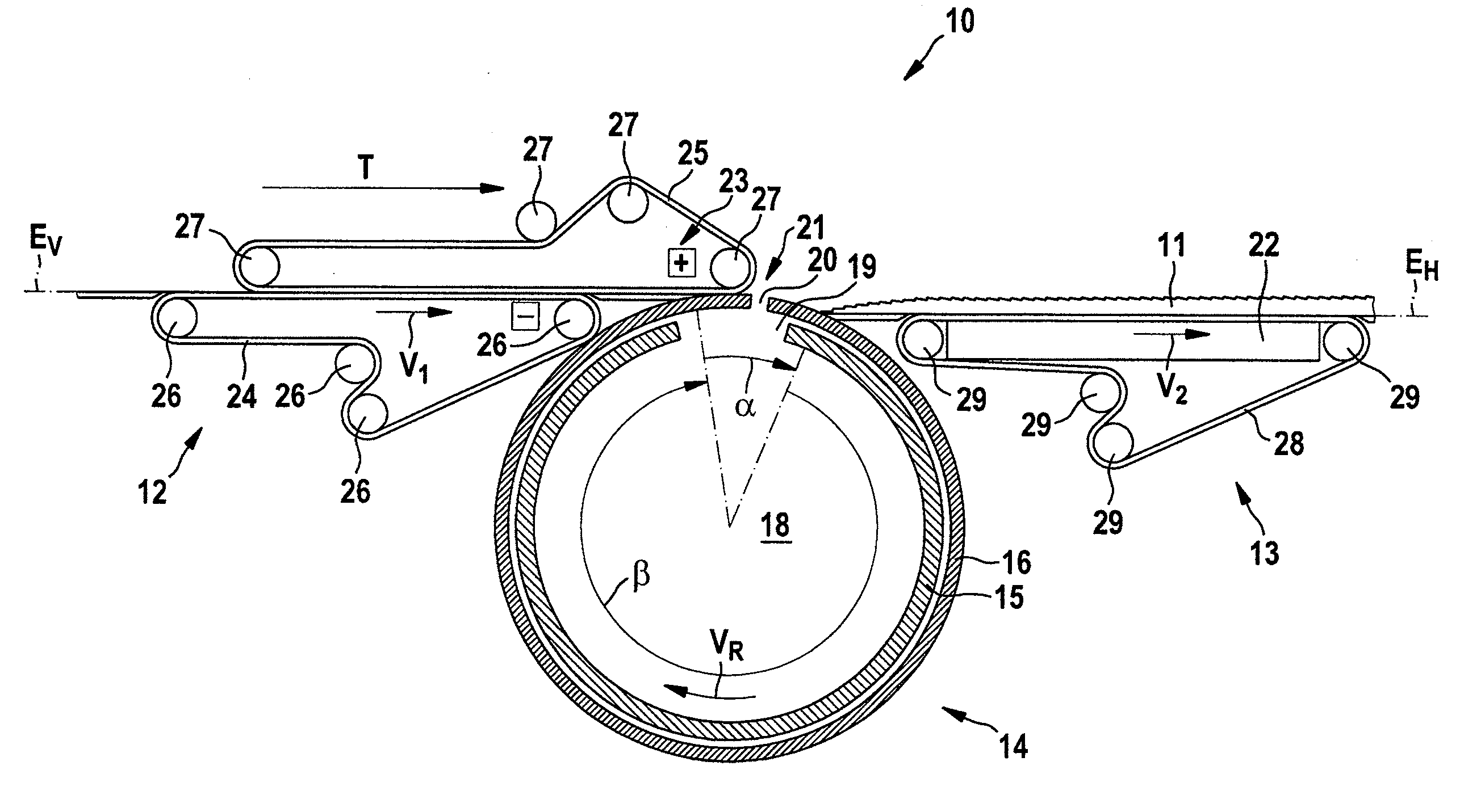 Apparatus and method for forming a stream of overlapping sheets or stacks of sheets