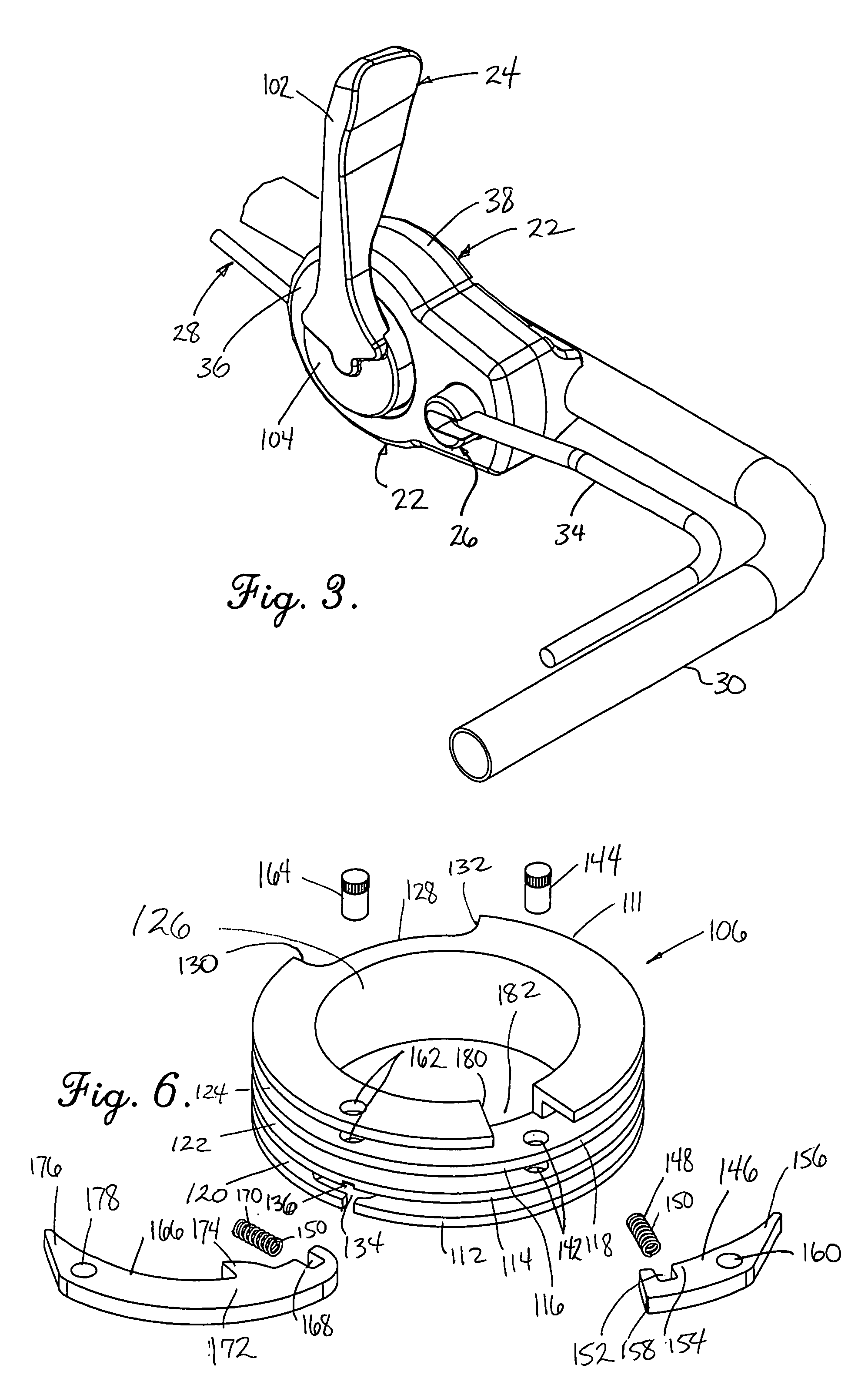 Apparatus for two-motion cable engagement