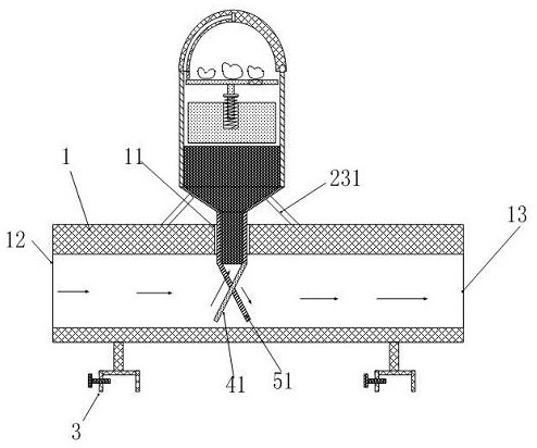 A device for releasing solid bird repellent for high-voltage transmission lines