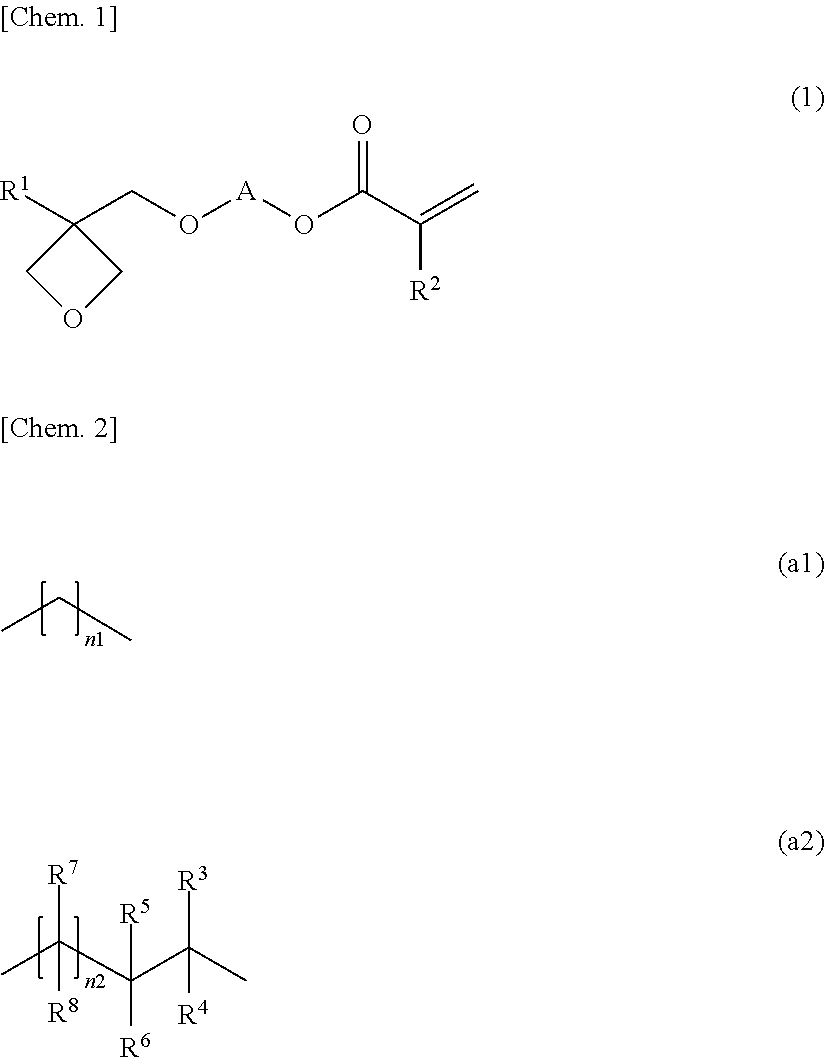 Oxetane-ring-containing (METH)acrylic acid ester compound