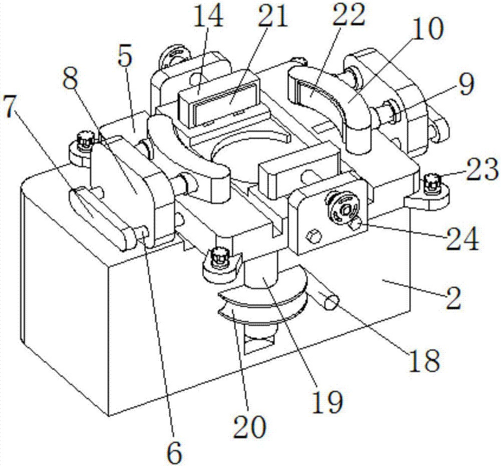 Machining clamp with adjustable direction