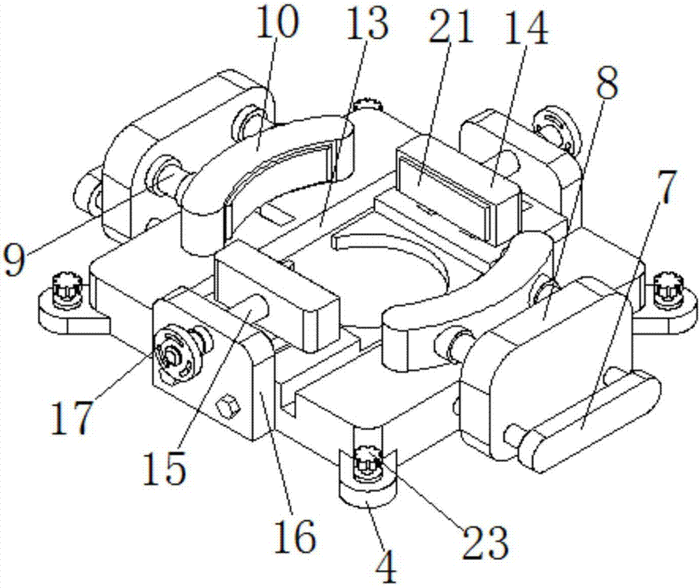 Machining clamp with adjustable direction