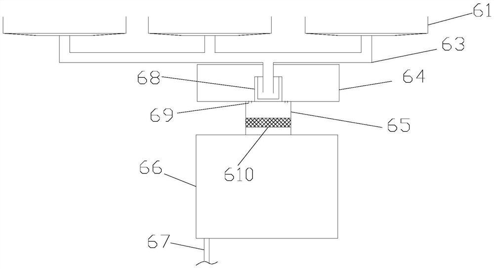 A transmission tower for power transmission and bird repelling method thereof