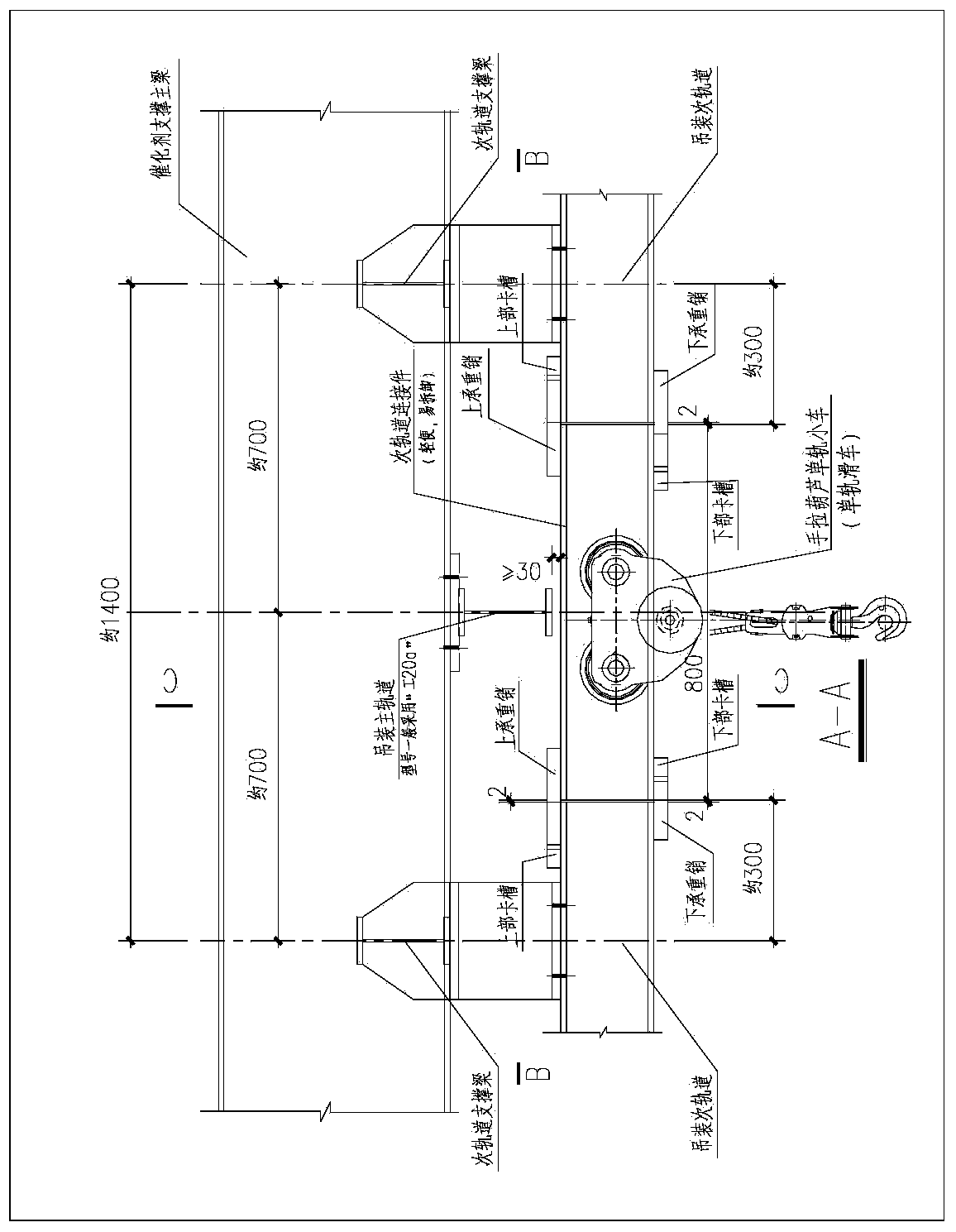 Assembly method for catalyst modules in novel SCR (Selective Catalytic Reduction) denitration reactor