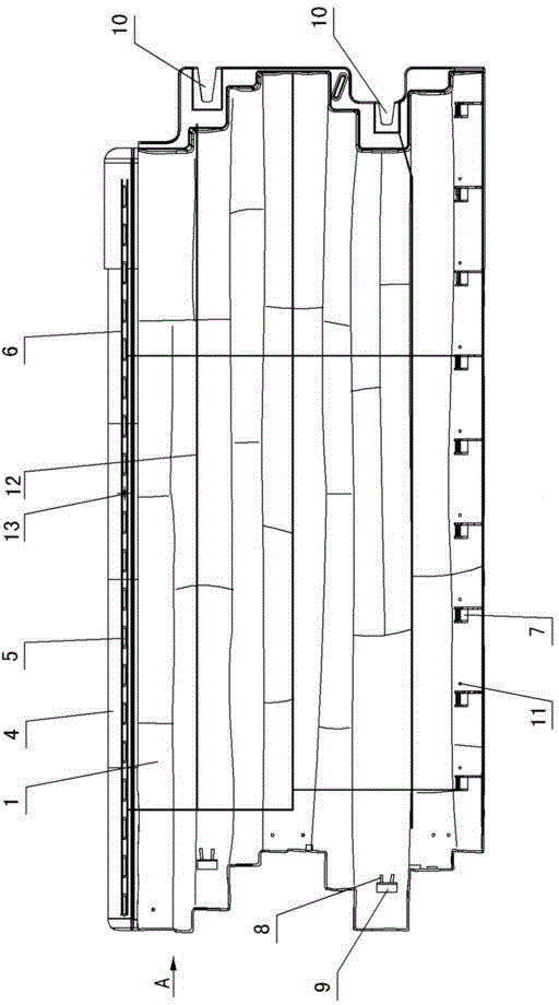 Clamping type quick connection device of reinforced plastic wallboard