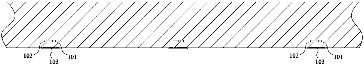 Bamboo composite pipe gallery with pipe body temperature measuring function