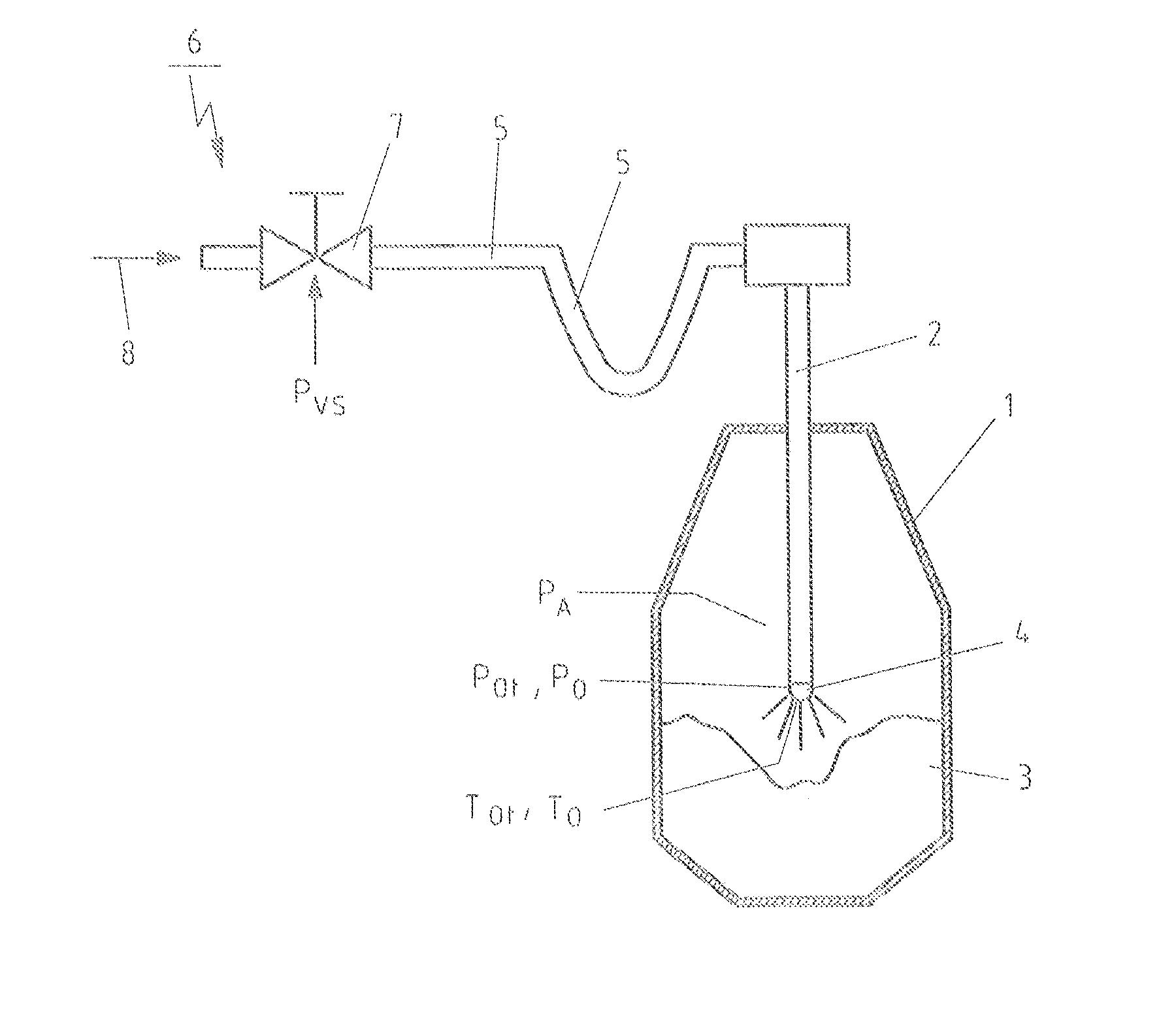 Method for operating an oxygen blowing lance in a metallurgical vessel and a measurement system for determining a measurement signal used in the method