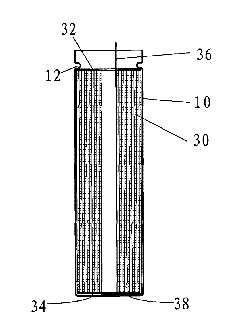 Cell cover cap combination and cylindrical secondary cell