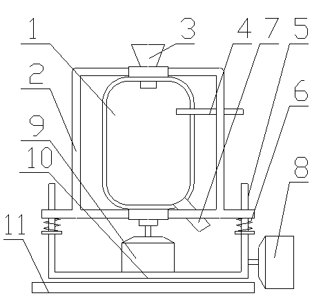 Equipment and process for producing sulphuric acid by utilizing calcium sulphate