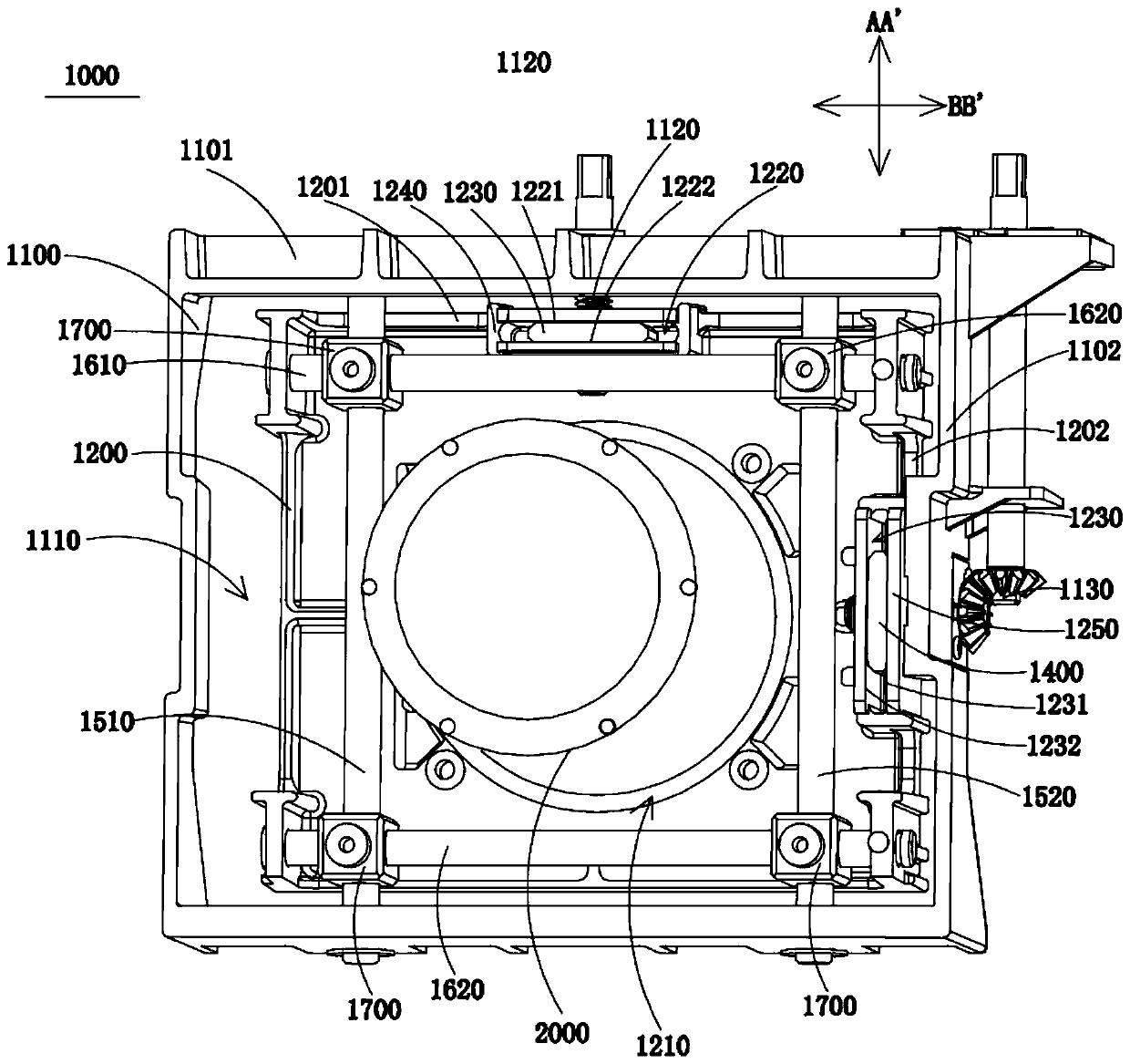 Lens adjustment module and projection device