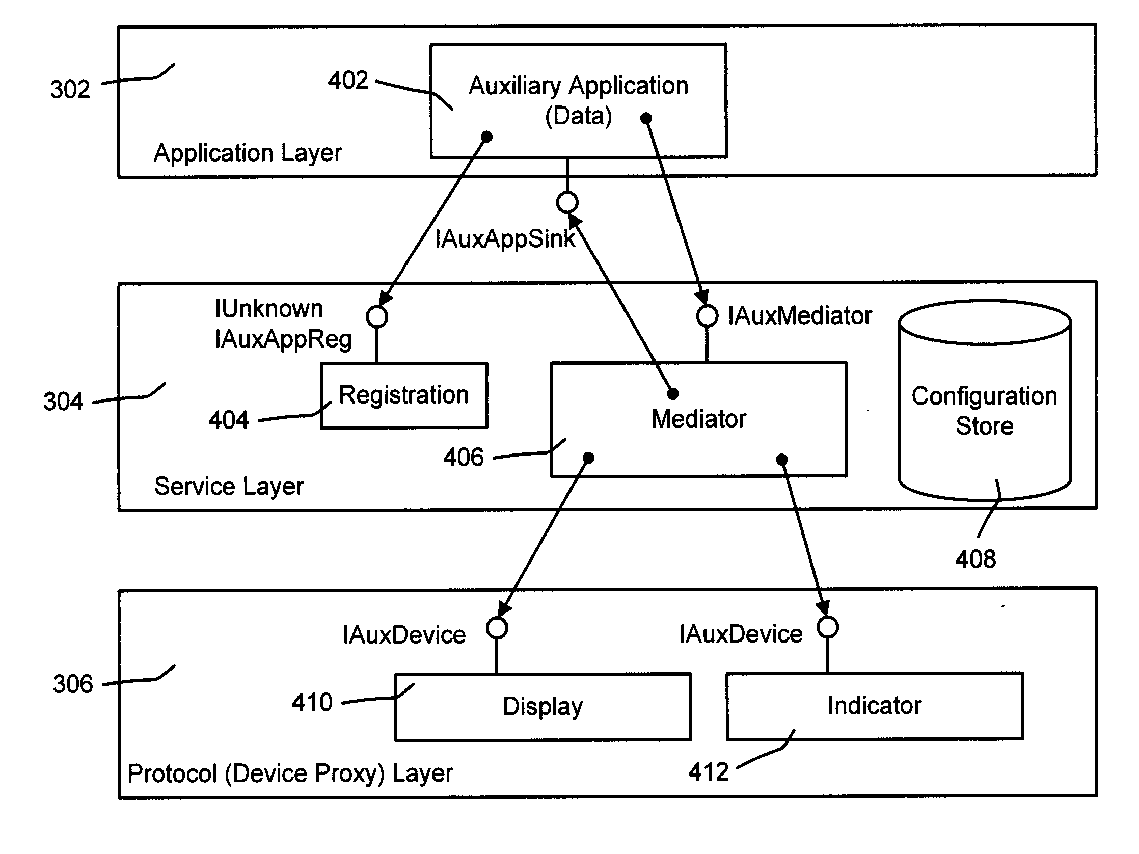 Processing information received at an auxiliary computing device