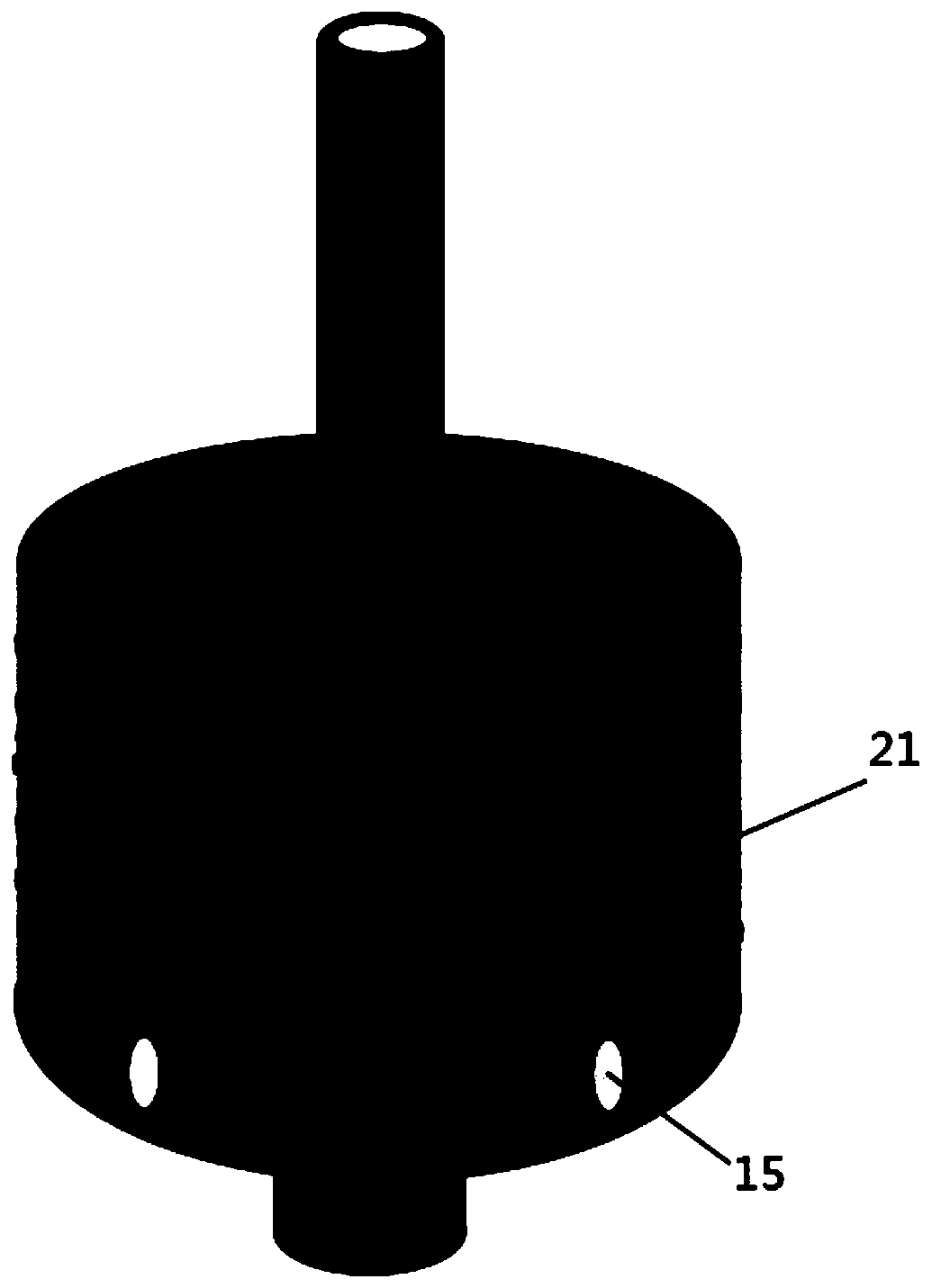 Centrifugal separation cup and continuous separation method