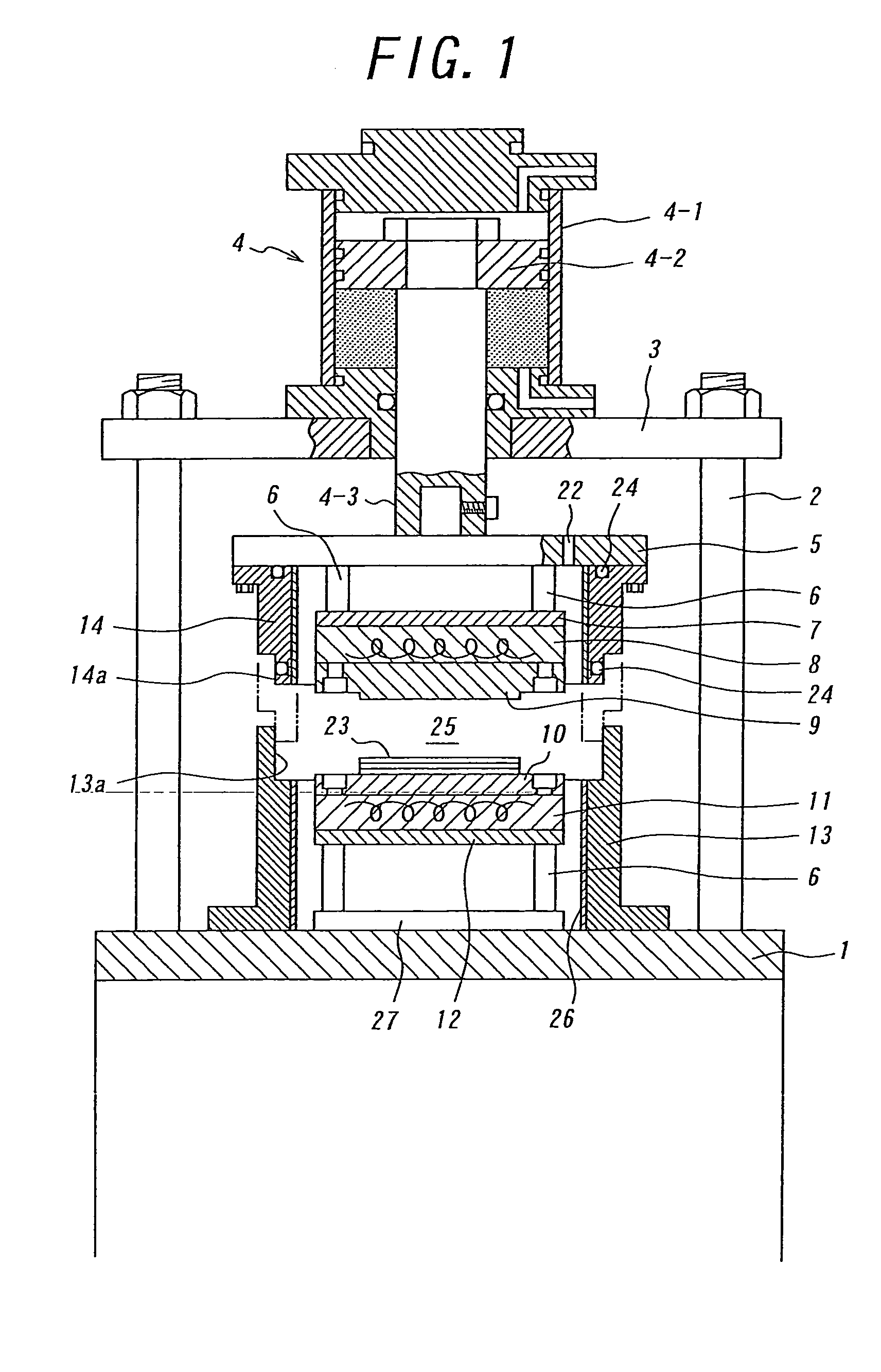 Heating-type vacuum press apparatus