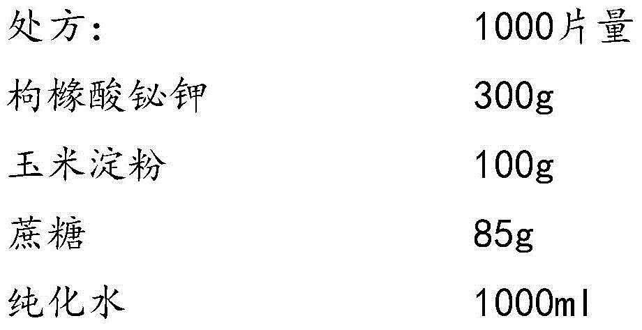 Colloidal bismuth subcitrate composition freeze-dried tablet and preparation method thereof