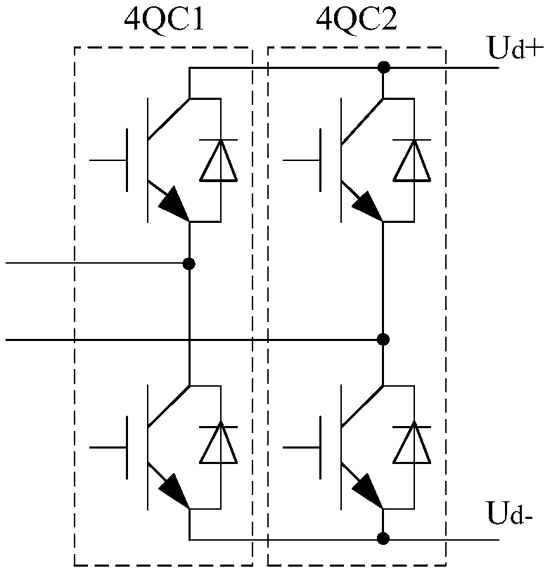 Traction converter circuit