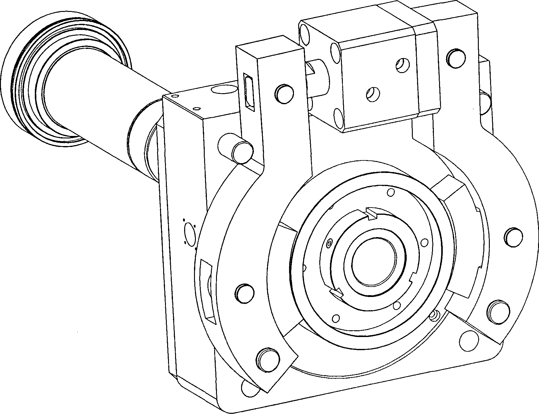 Apparatus for locking accurate main shaft